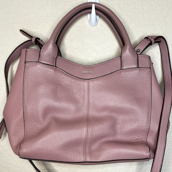 ✨ Closet Refresh - Perlina Amelia Dusty Rose Leather Satchel - Picture 4 of 14